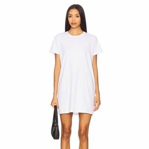 Leset Revolve White Margo Short Sleeve Crewneck Boxy T-Shirt Mini Dress XL NWT